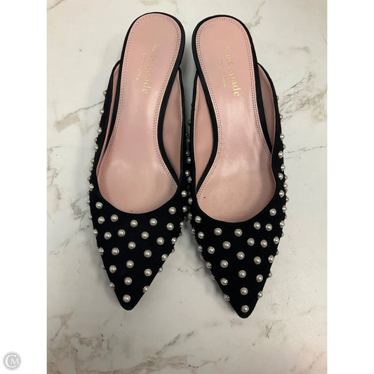 Shoes Designer By Kate Spade In Black & White, Size: 9.5