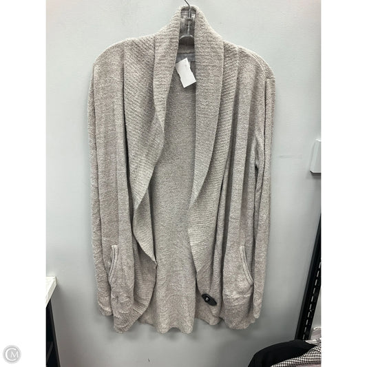 Sweater Cardigan By Barefoot Dreams In Taupe, Size: Xl