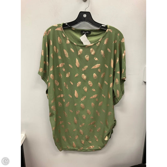 Top Short Sleeve By Rouge In Green, Size: 2x