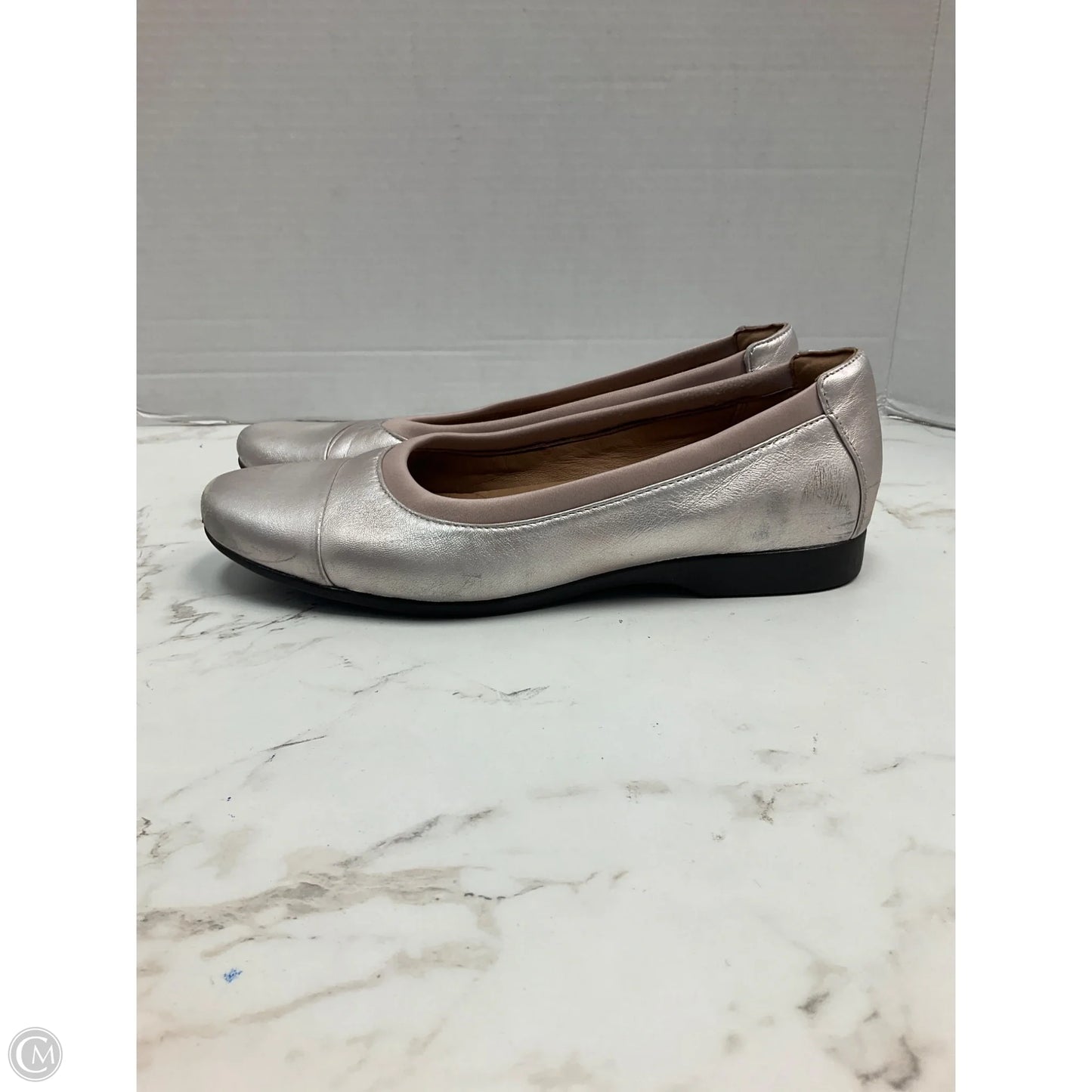 Shoes Heels Platform By Clarks In Copper, Size: 8