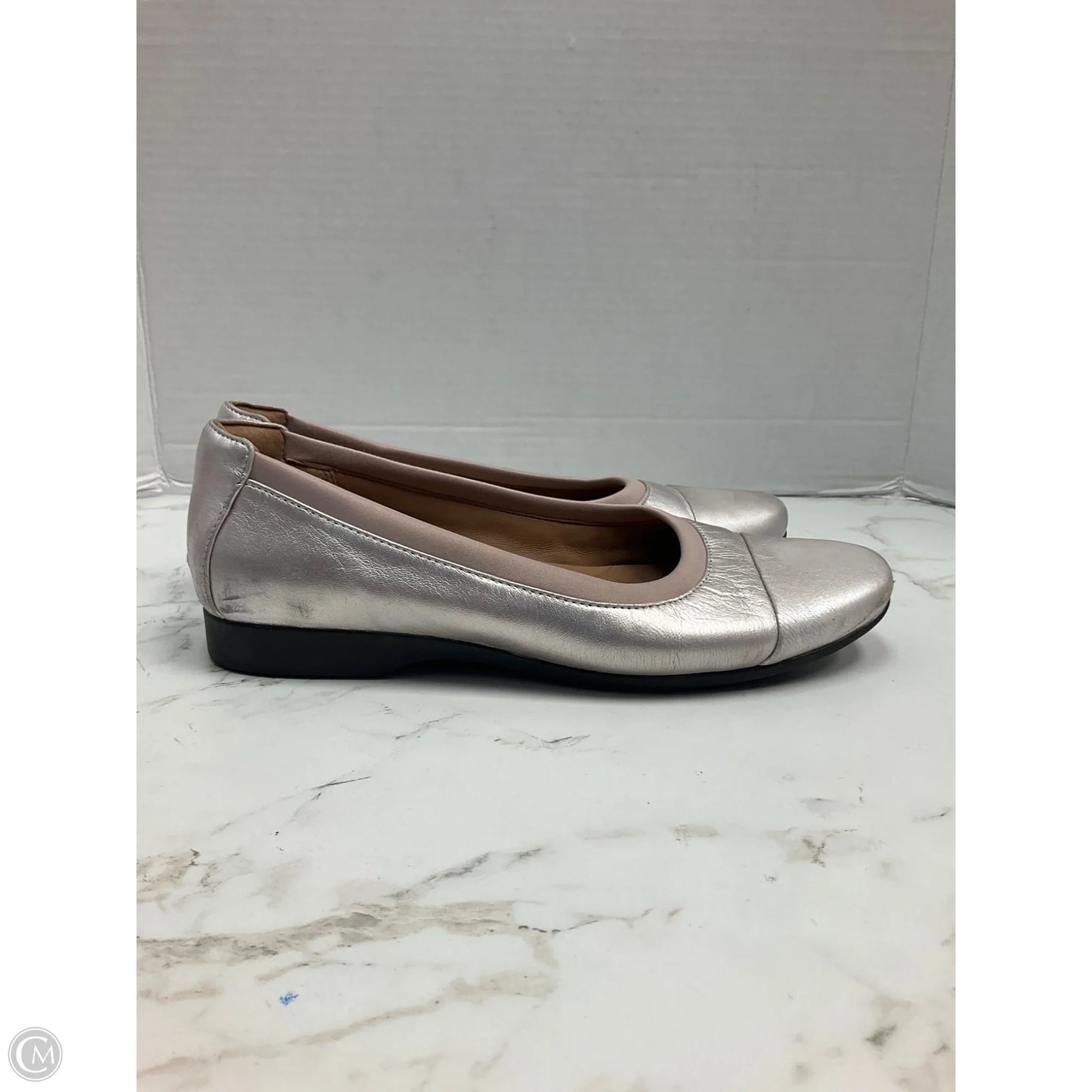 Shoes Heels Platform By Clarks In Copper, Size: 8