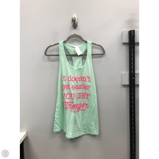 Athletic Tank Top By Next Level In Green, Size: M
