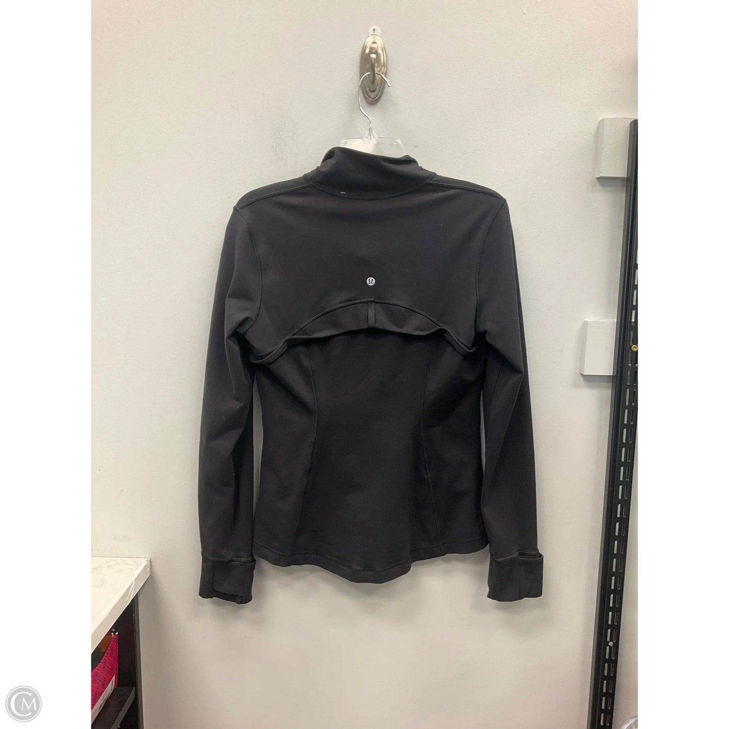 Athletic Jacket By Lululemon In Black, Size: 10
