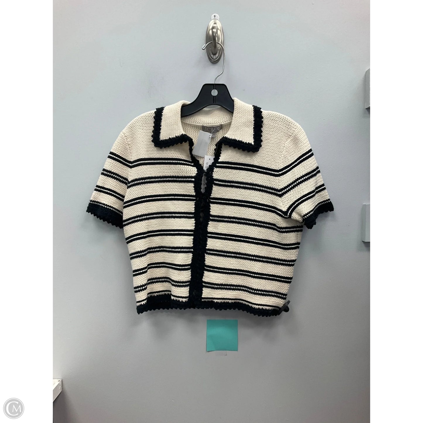 Top Short Sleeve By J. Crew In Striped Pattern, Size: S