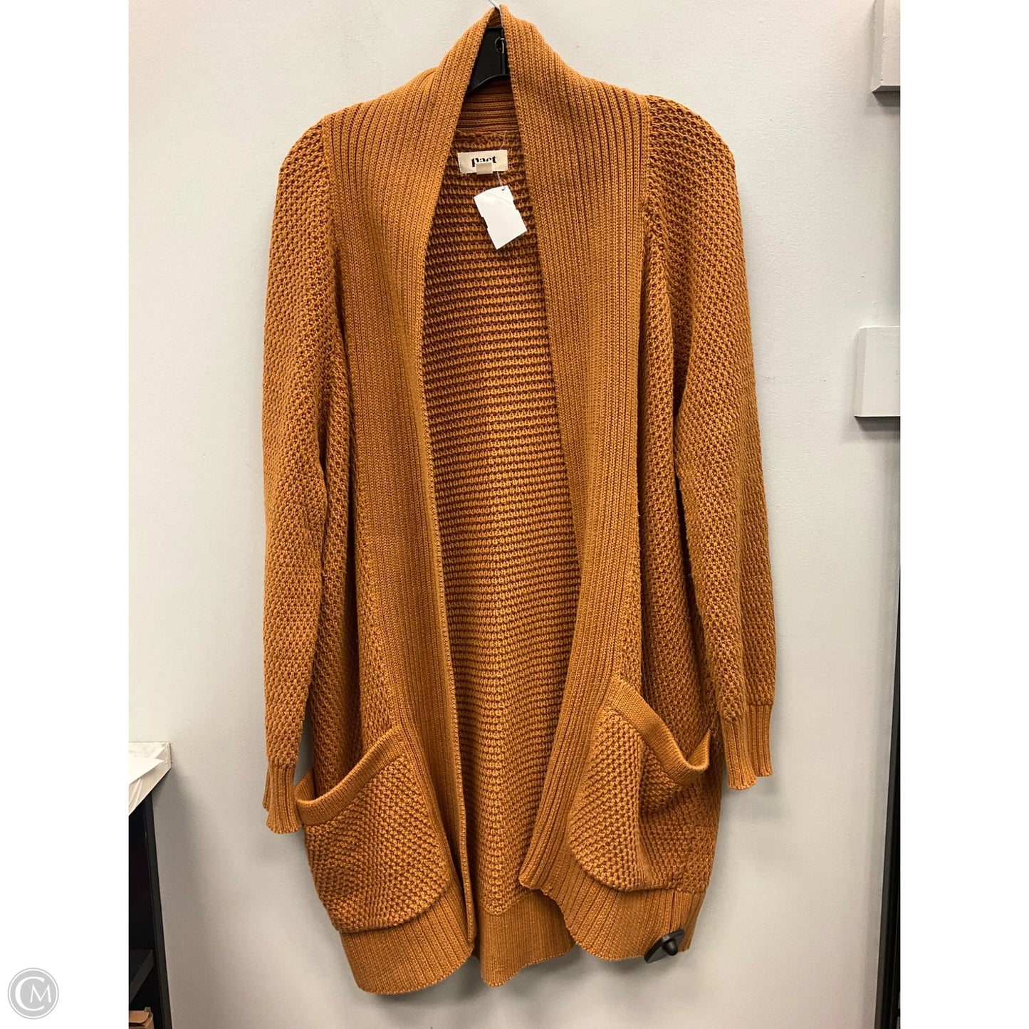 Sweater Cardigan By Pact In Gold, Size: M