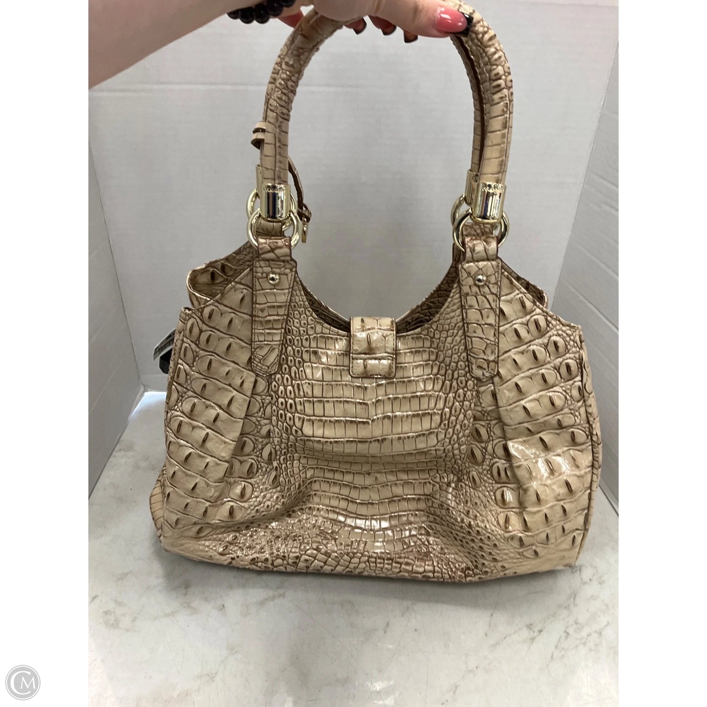 Handbag Designer By Brahmin, Size: Large
