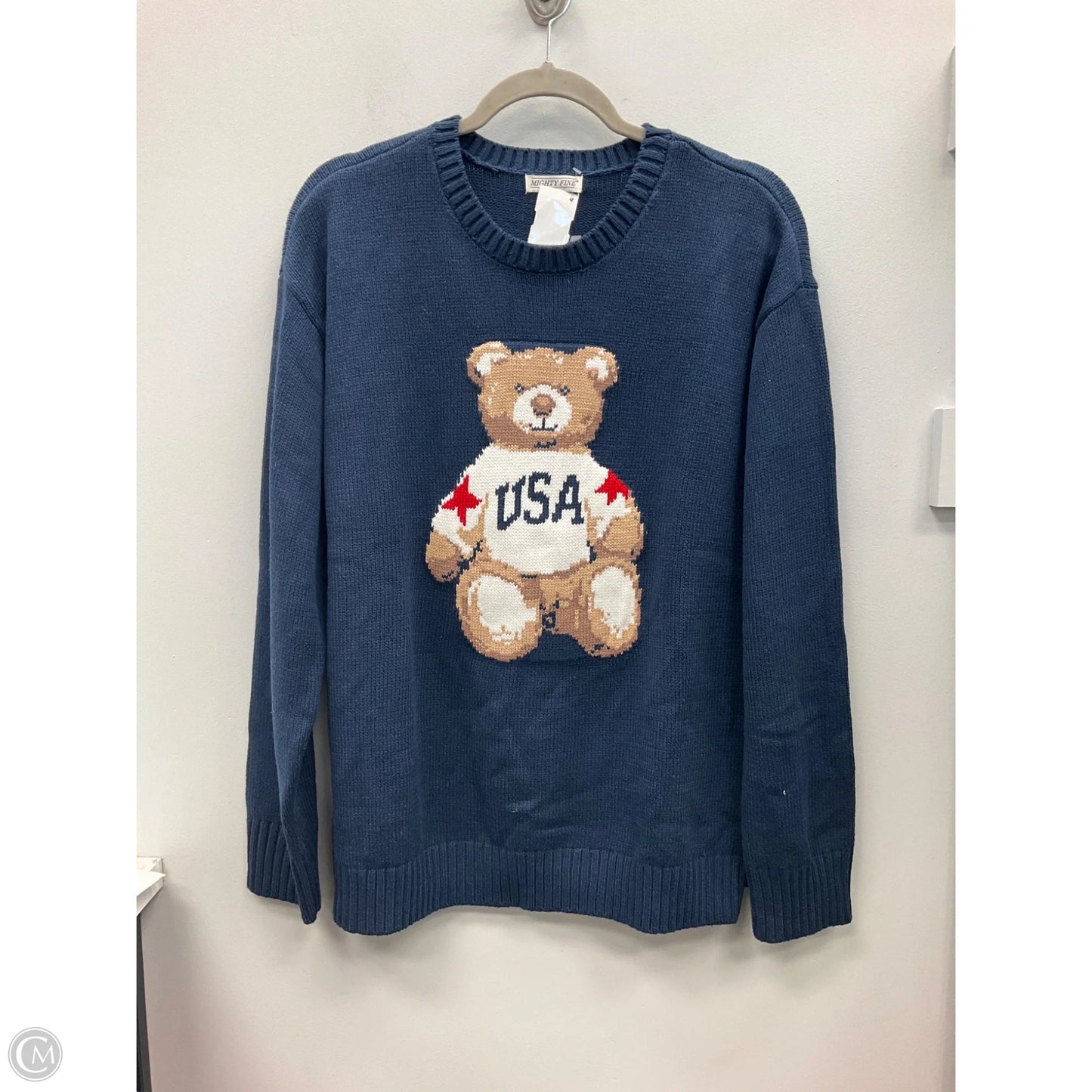 Sweater By Mighty Fine In Navy, Size: Xl