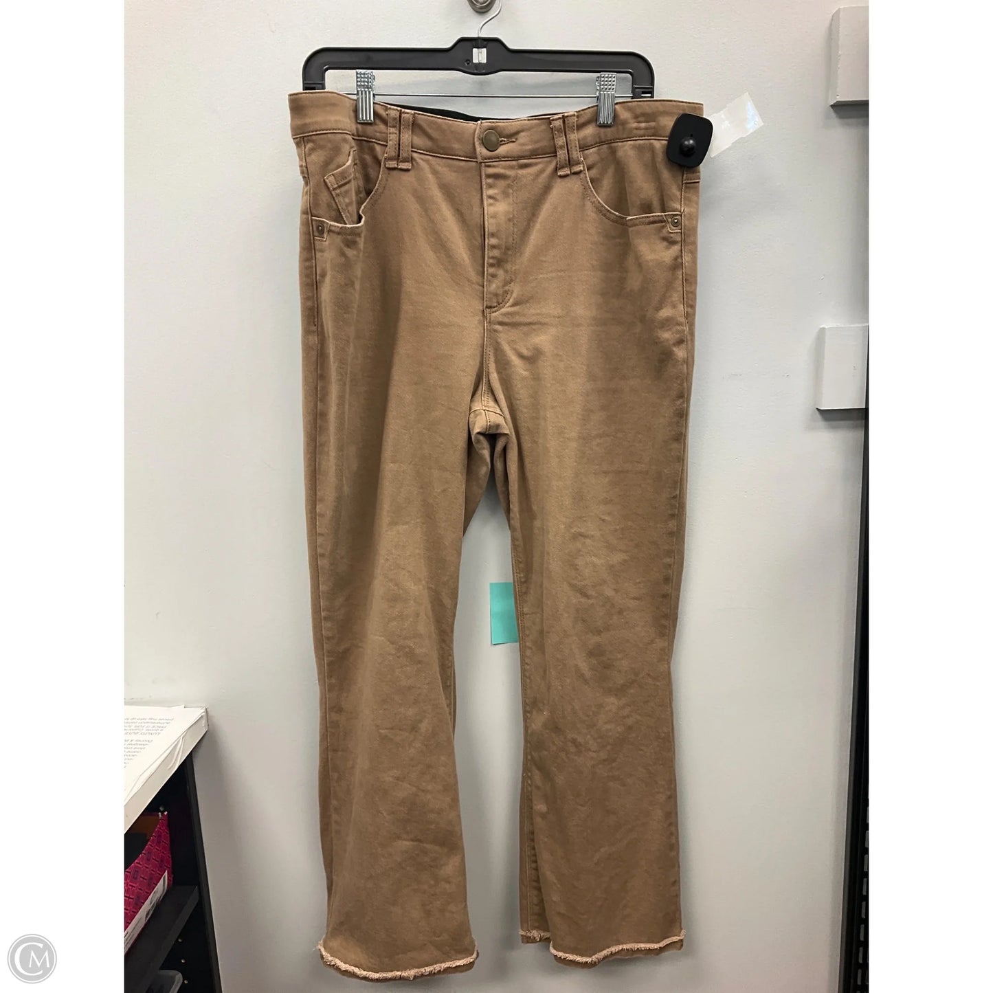 Jeans Straight By Wit & Wisdom In Brown, Size: 14