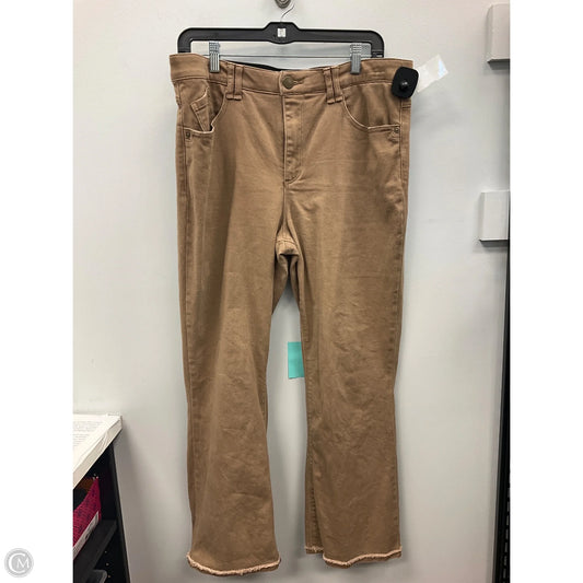 Jeans Straight By Wit & Wisdom In Brown, Size: 14