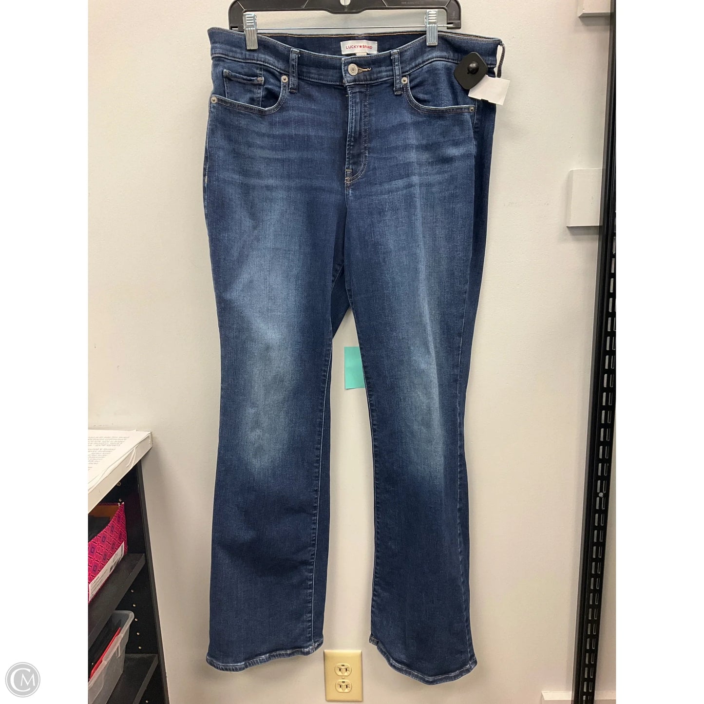 Jeans Boot Cut By Lucky Brand In Blue Denim, Size: 14