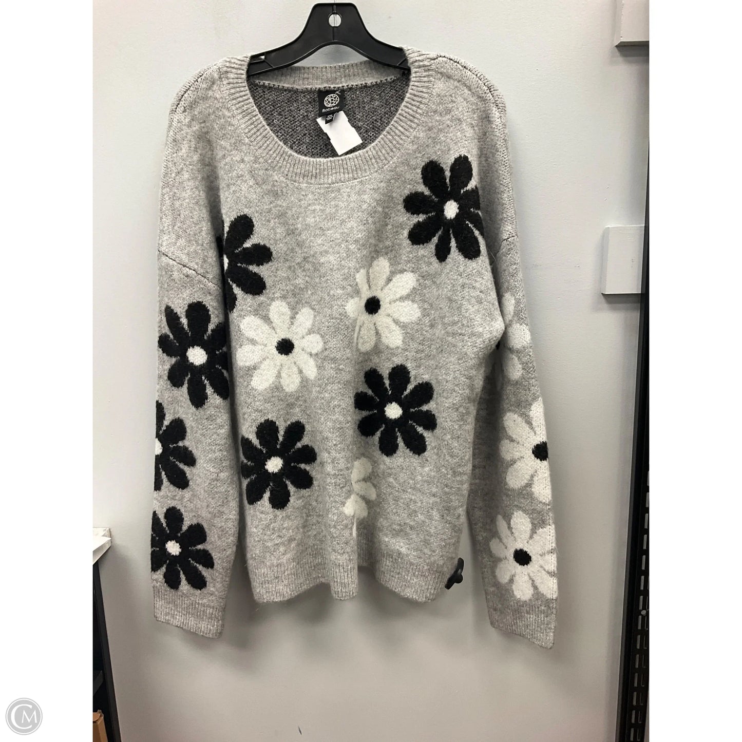 Sweater By Bobeau In Floral Print, Size: Xxl
