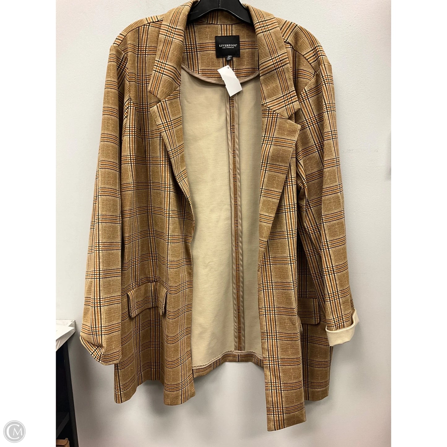 Blazer By Liverpool In Plaid Pattern, Size: 3x