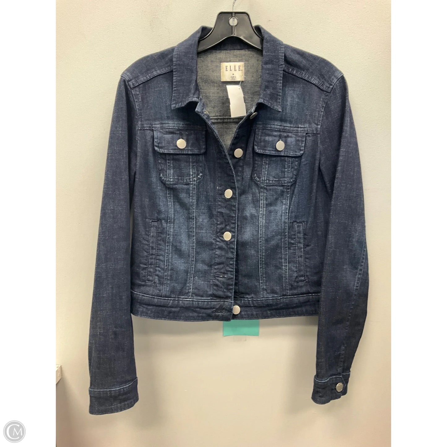 Jacket Denim By Elle In Blue Denim, Size: M