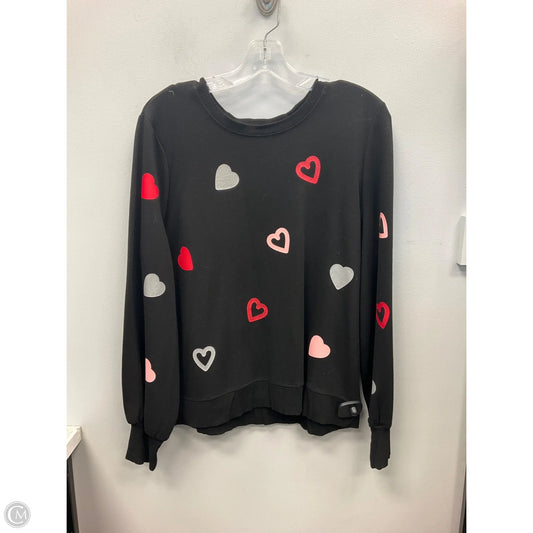 Top Long Sleeve By Cynthia Rowley In Black & Red, Size: M