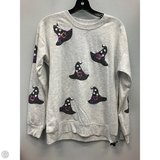 Top Long Sleeve By Philosophy In Grey, Size: S