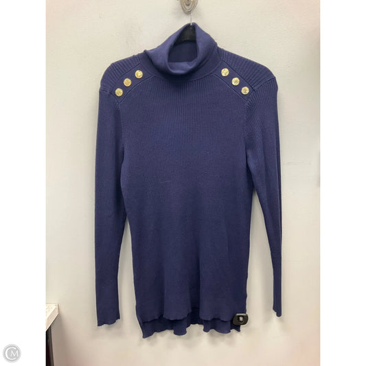 Sweater By Anne Klein In Navy, Size: M