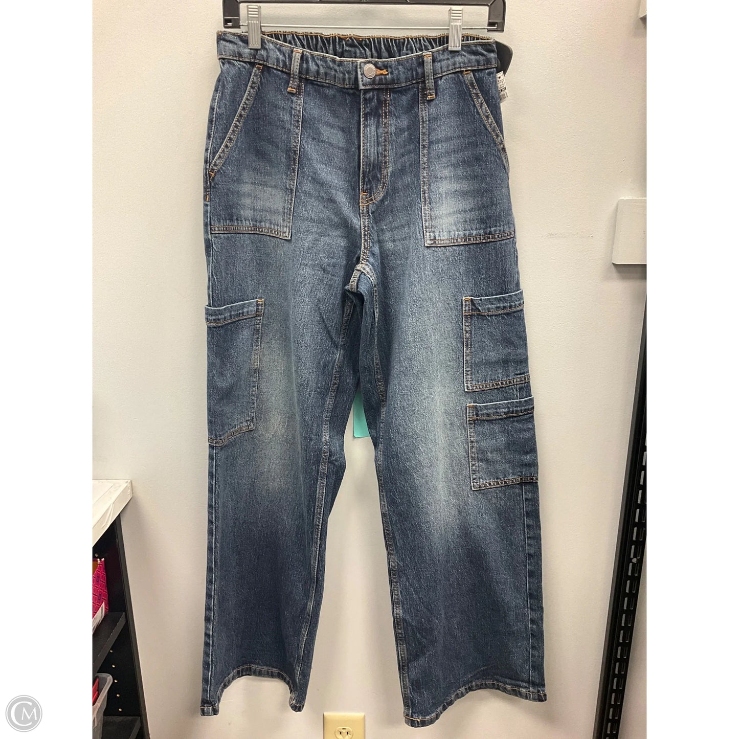 Jeans Wide Leg By No Boundaries In Blue Denim, Size: 8