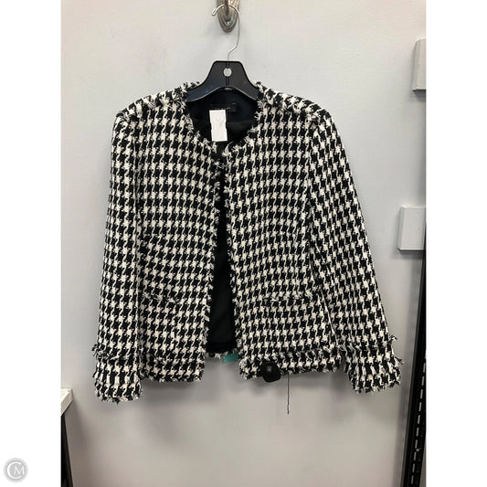 Blazer By Ann Taylor In Black & White, Size: 4
