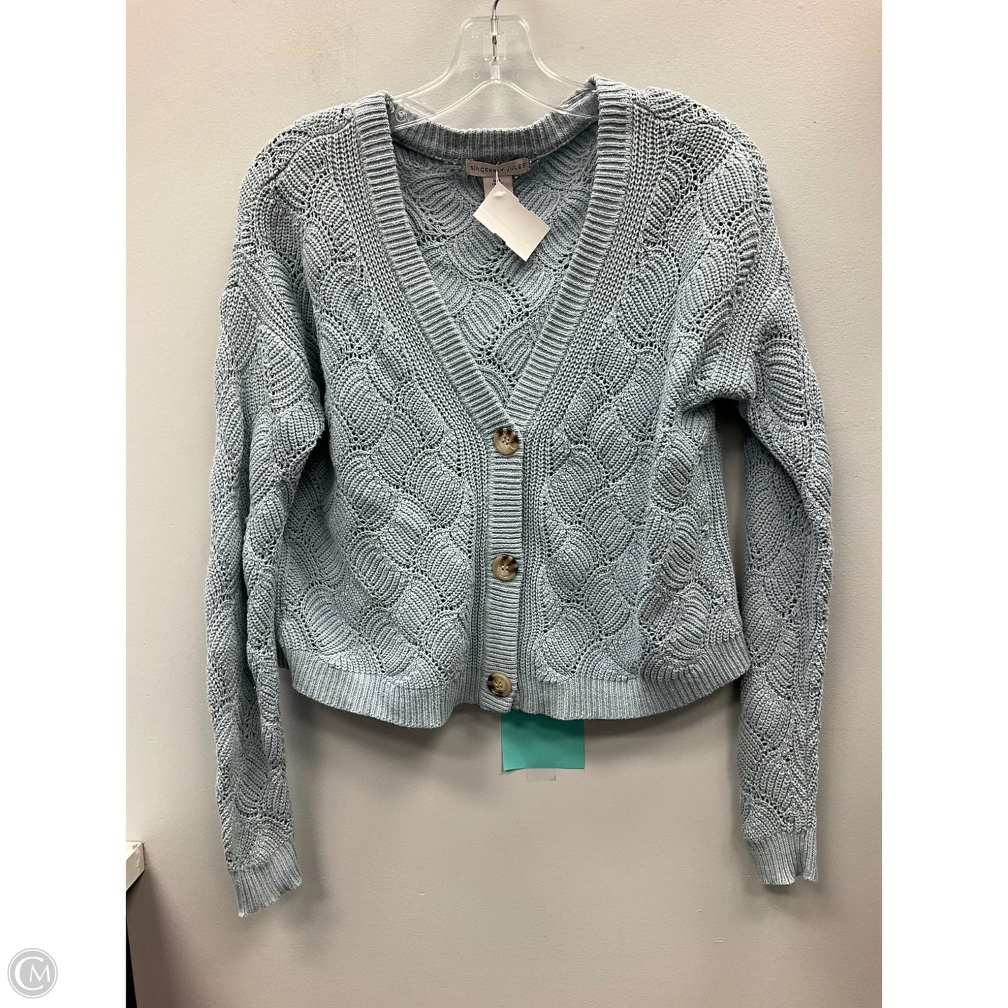 Sweater Cardigan By Sincerely Jules In Blue, Size: S
