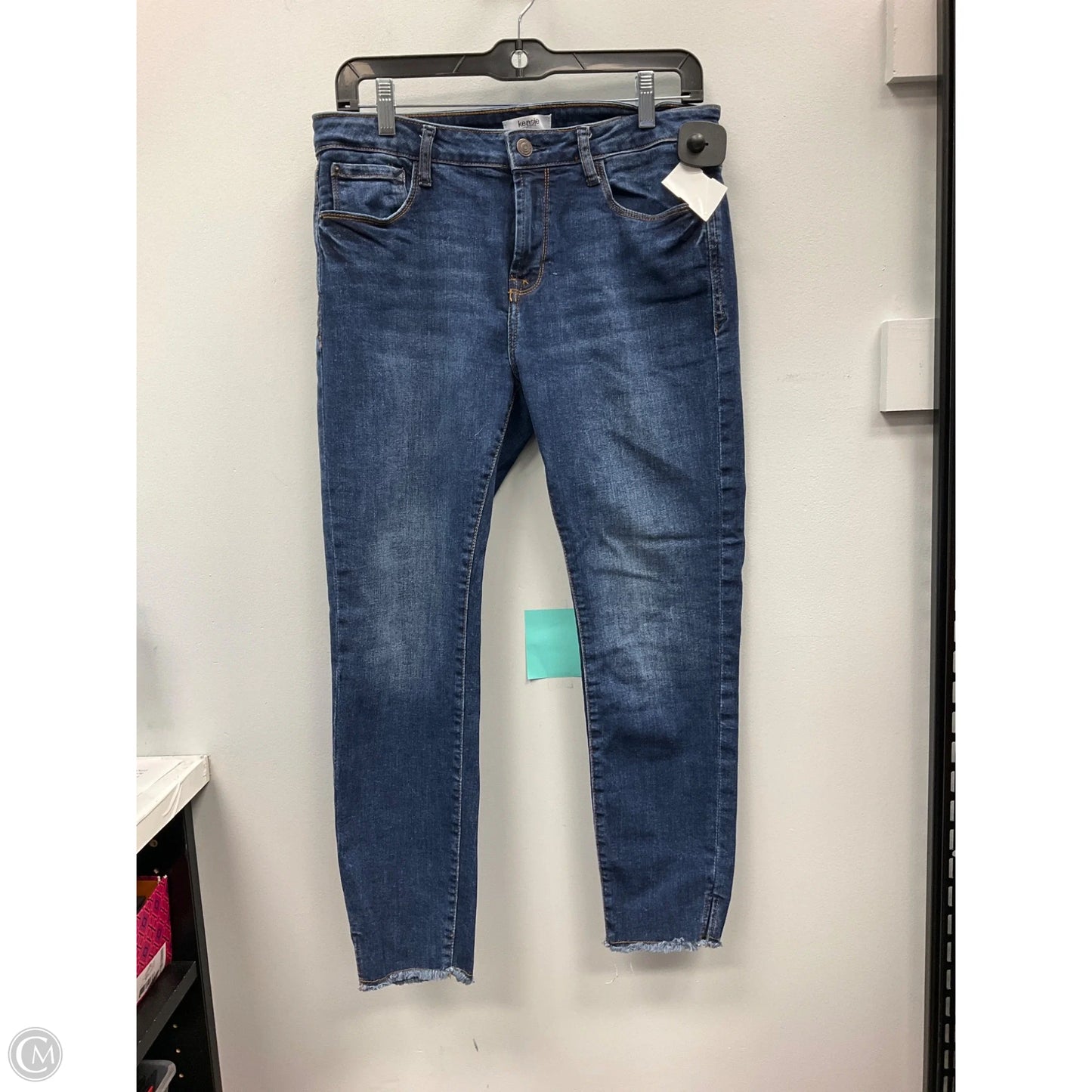 Jeans Cropped By Kensie In Blue Denim, Size: 8