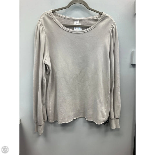 Top Long Sleeve By Clothes Mentor In Taupe, Size: Xl