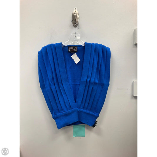Vest Sweater By Clothes Mentor In Blue, Size: S