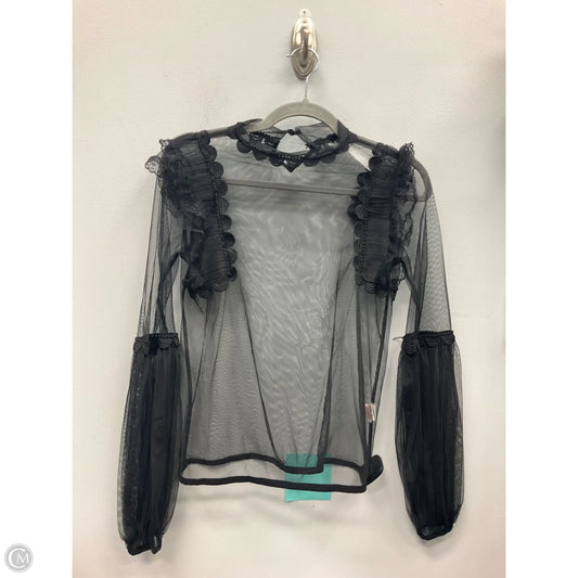 Top Long Sleeve By Nasty Gal In Black, Size: 4