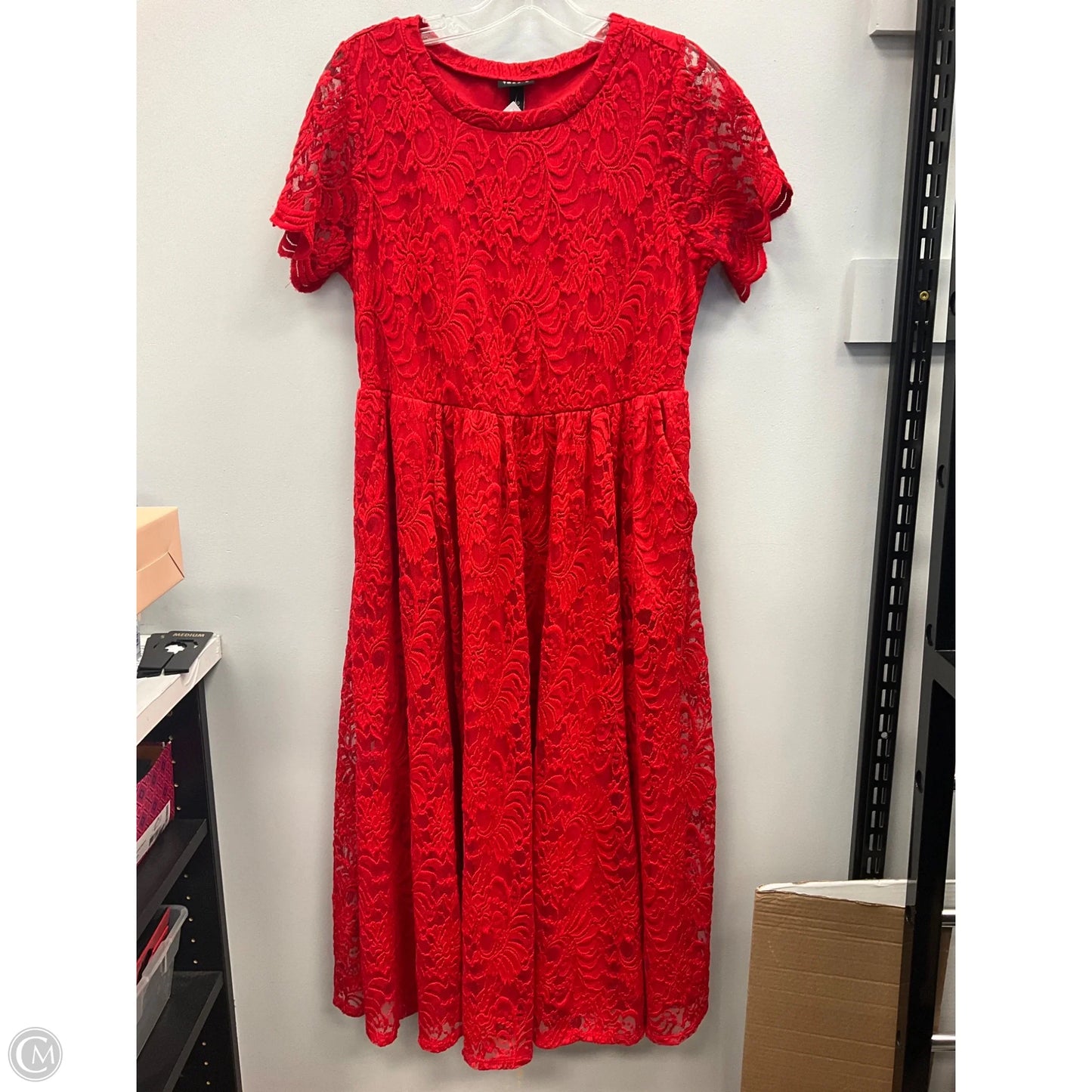 Dress Casual Midi By Torrid In Red, Size: L