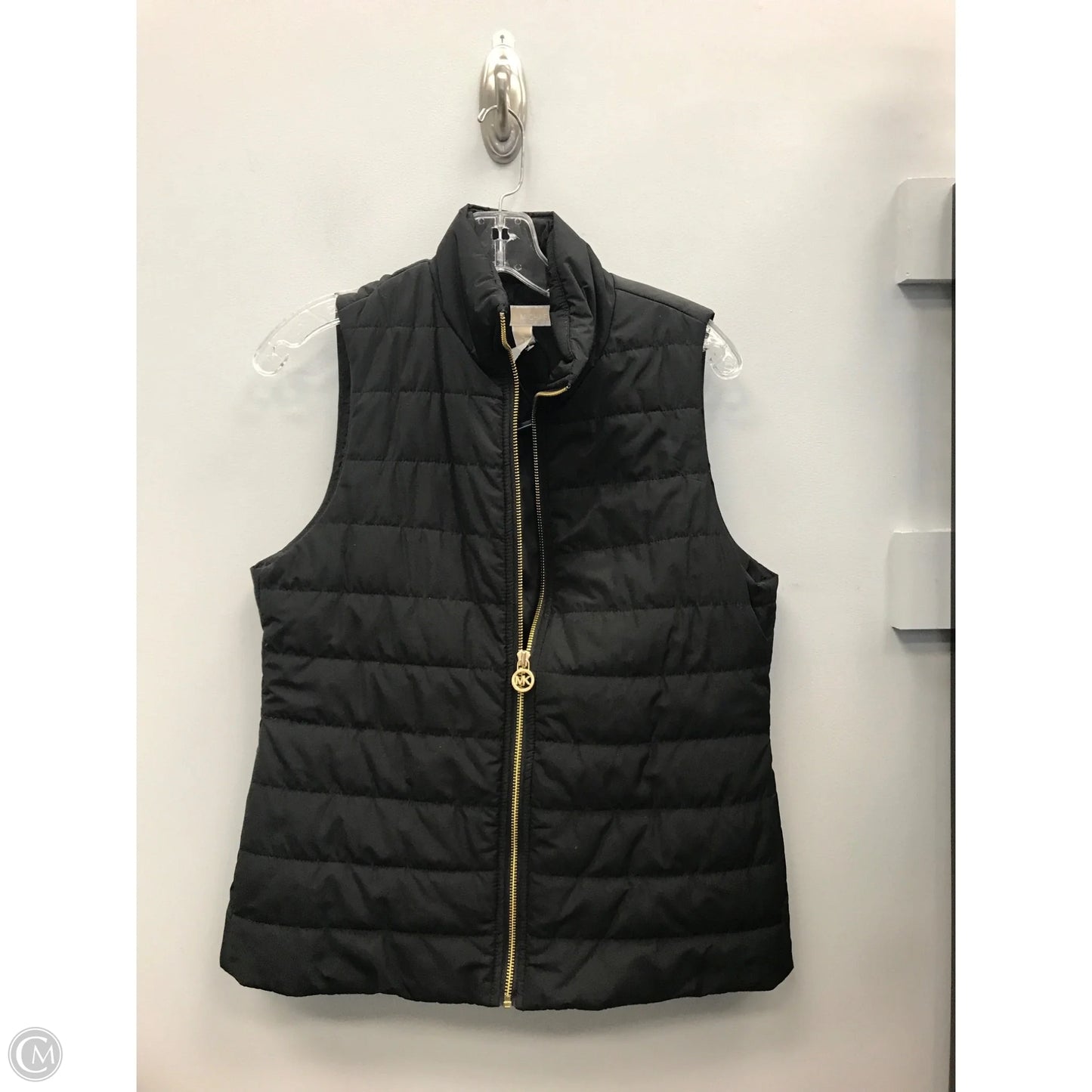 Vest Designer By Michael Kors In Black, Size: S