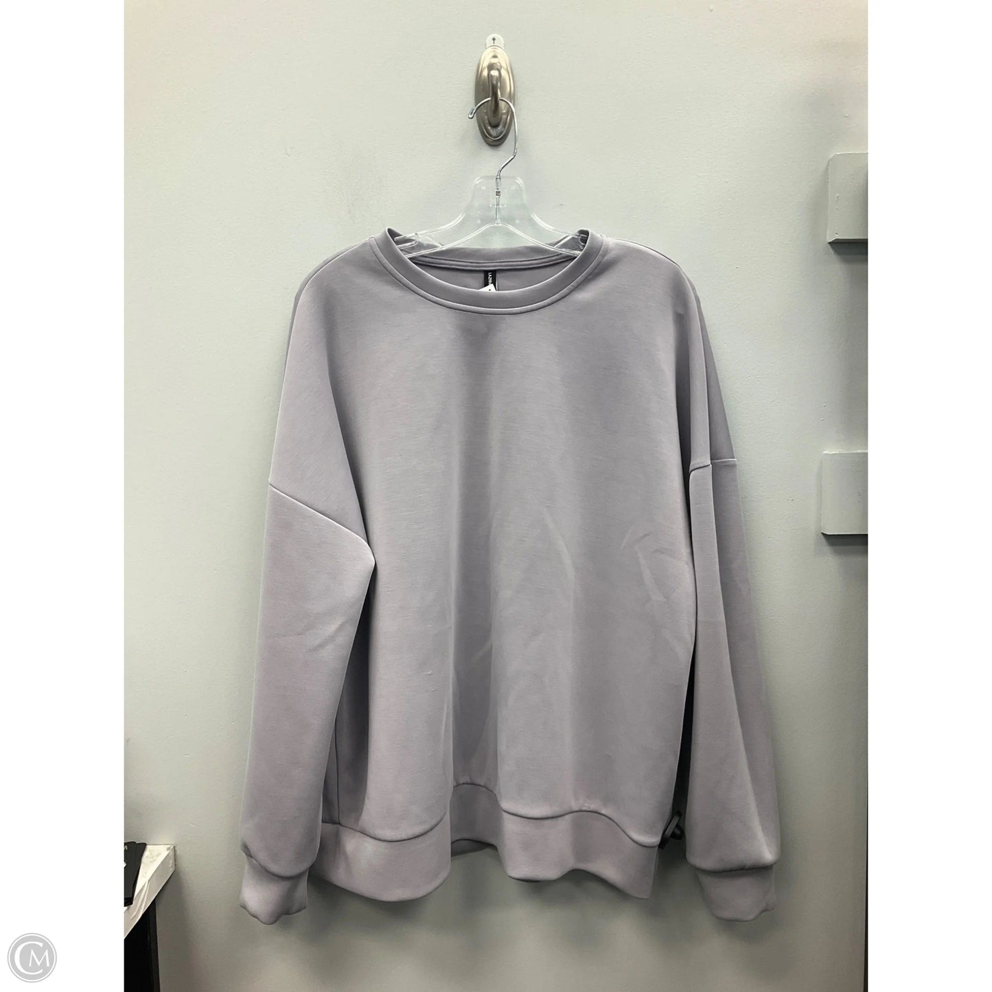 Top Long Sleeve By Cmc In Grey, Size: Xl