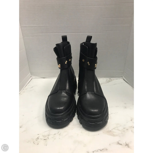 Boots Designer By Karl Lagerfeld In Black, Size: 8