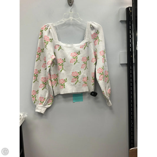 Sweater By Willow & Wind In Floral Print, Size: M