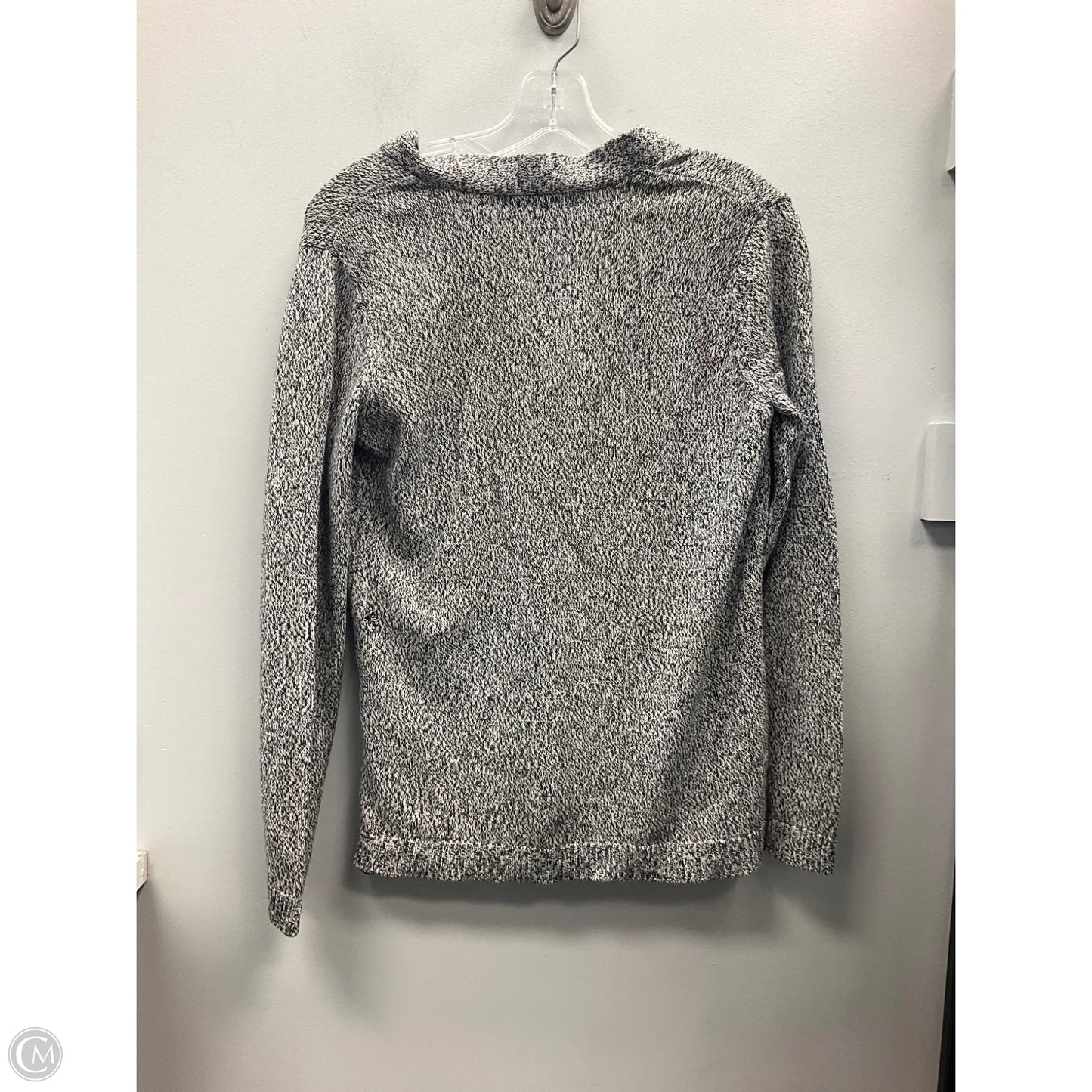 Sweater By Karen Scott In Black & White, Size: M