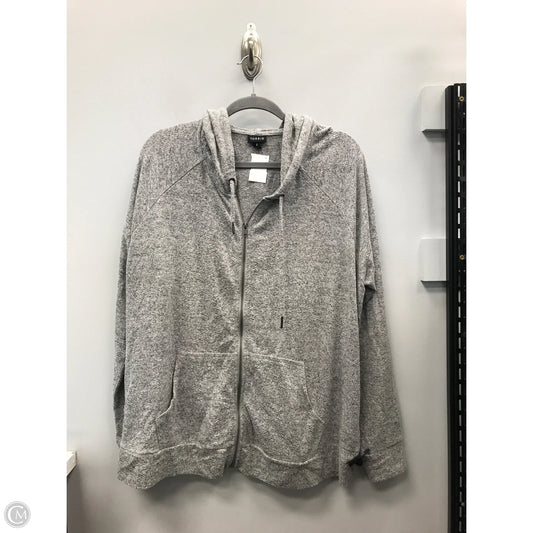 Sweater Cardigan By Torrid In Grey, Size: 3x