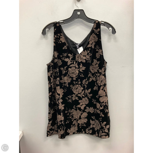 Top Sleeveless By Not Your Daughters Jeans In Black & Tan, Size: S