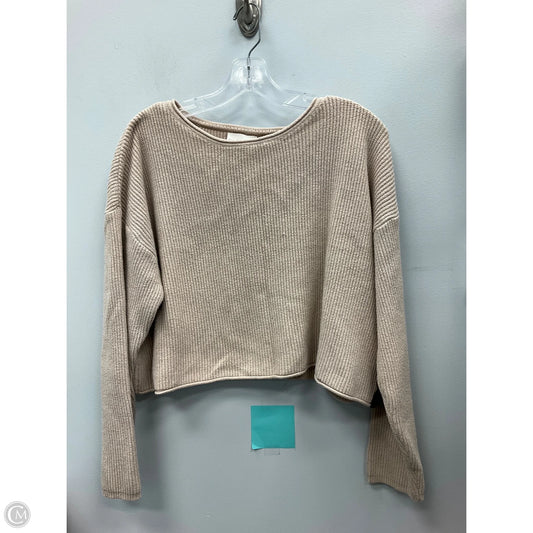 Sweater By Clothes Mentor In Tan, Size: L