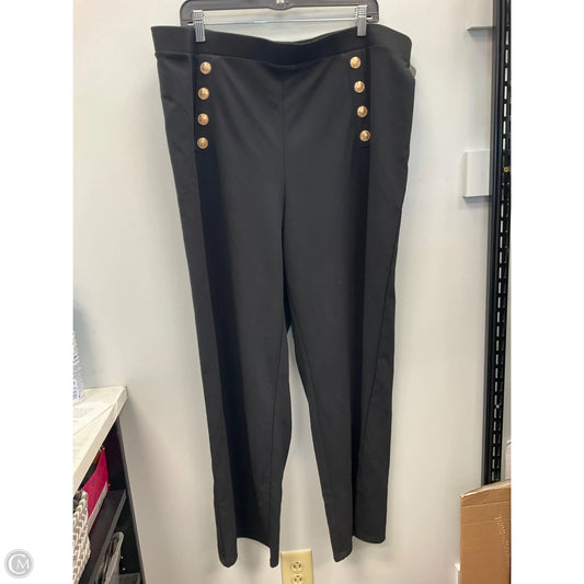 Pants Wide Leg By H&m In Black, Size: Xxl