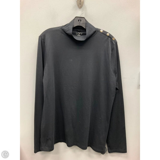 Top Long Sleeve By Loft In Black, Size: Xl
