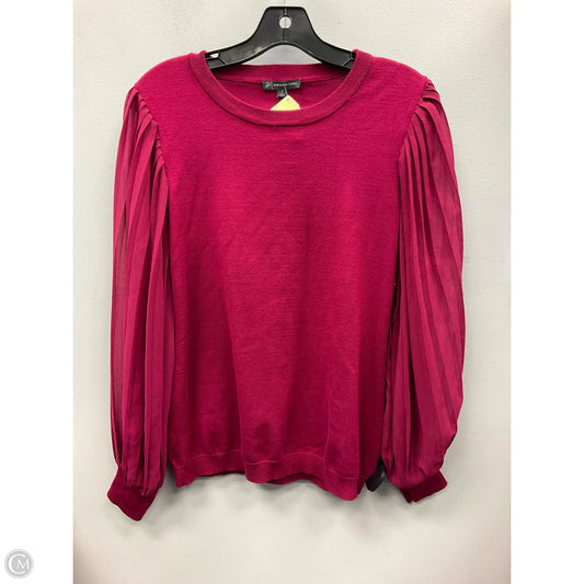 Top Long Sleeve By Adrianna Papell In Pink, Size: S