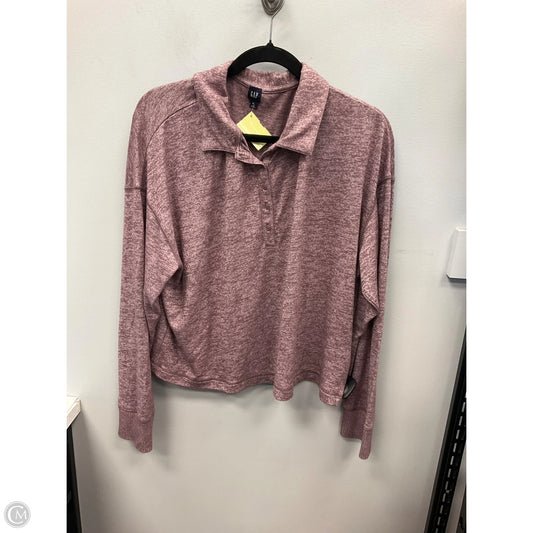 Top Long Sleeve By Gap In Purple, Size: Xl