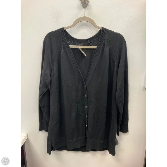 Sweater Cardigan By Talbots In Black, Size: 1x