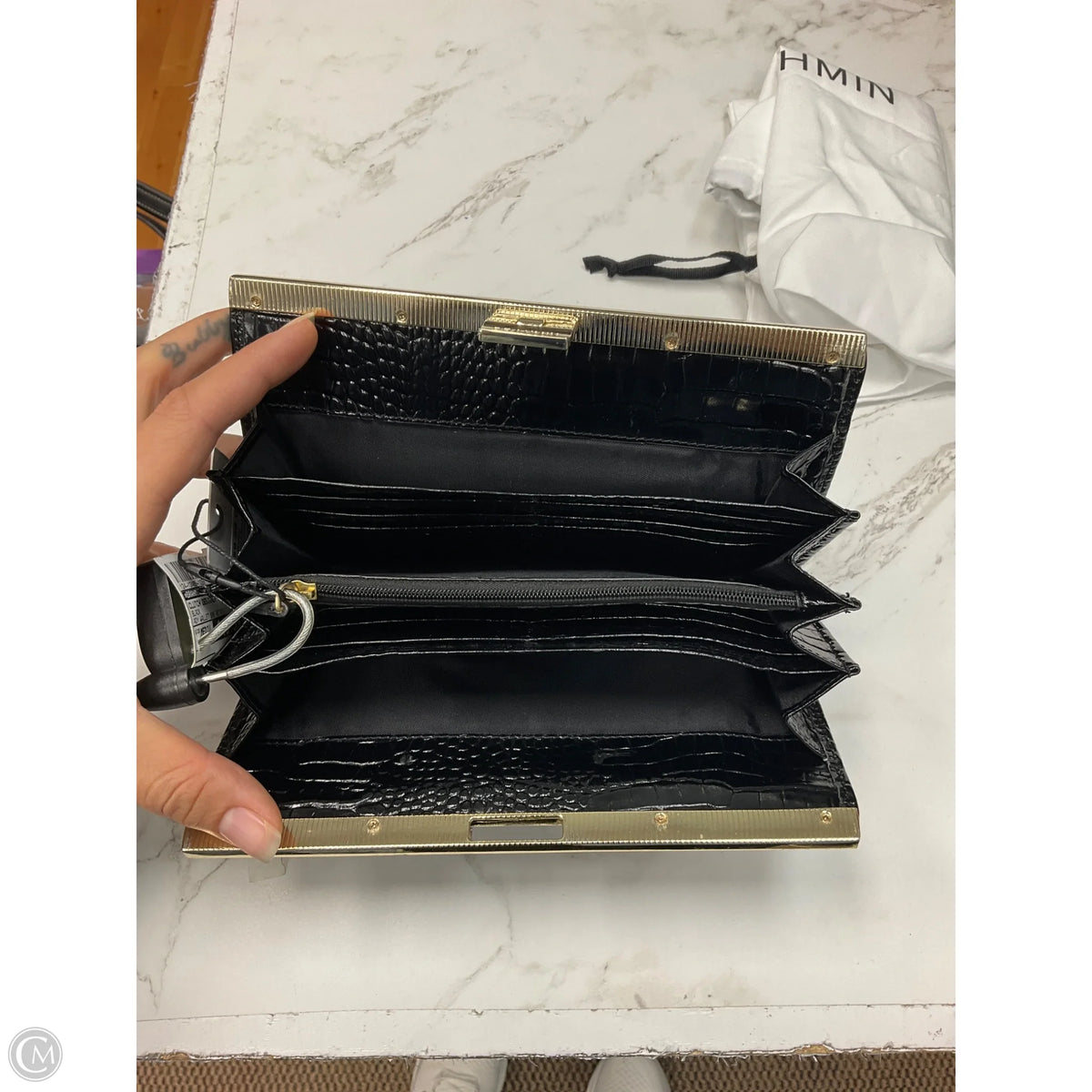 Clutch Designer By Brahmin, Size: Medium