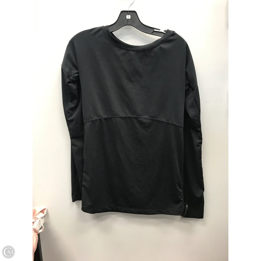 Athletic Top Long Sleeve Crewneck By Fabletics In Black, Size: Xs