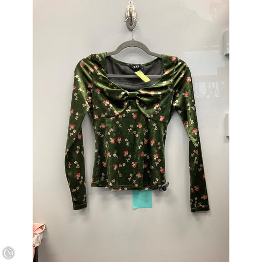 Top Long Sleeve By Cider In Floral Print, Size: Xs