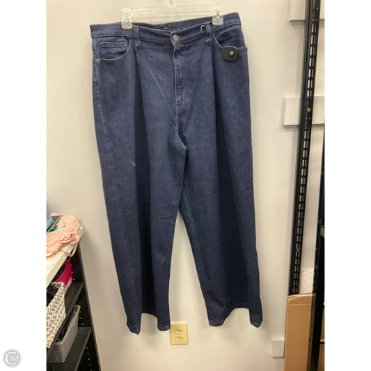 Jeans Wide Leg By Banana Republic In Blue Denim, Size: 14