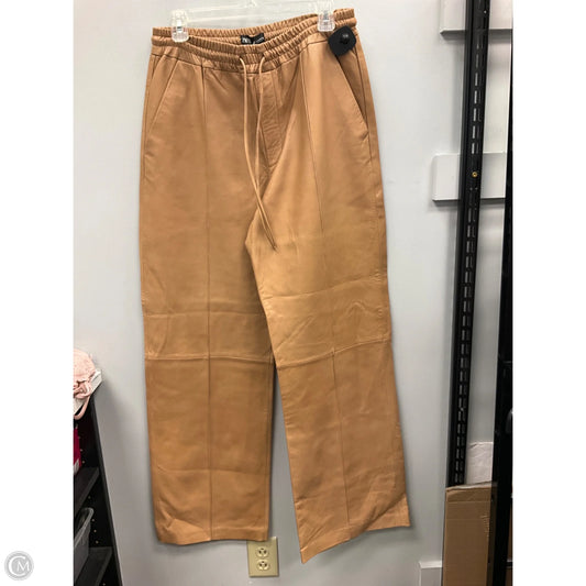 Pants Wide Leg By Zara In Tan, Size: L
