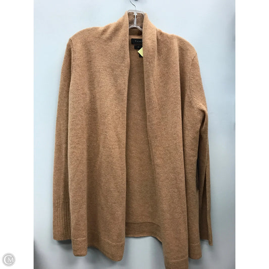 Sweater Cardigan Cashmere By Tahari In Brown, Size: L