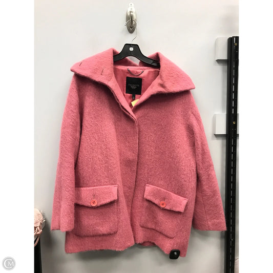 Coat Wool By Talbots In Pink, Size: L