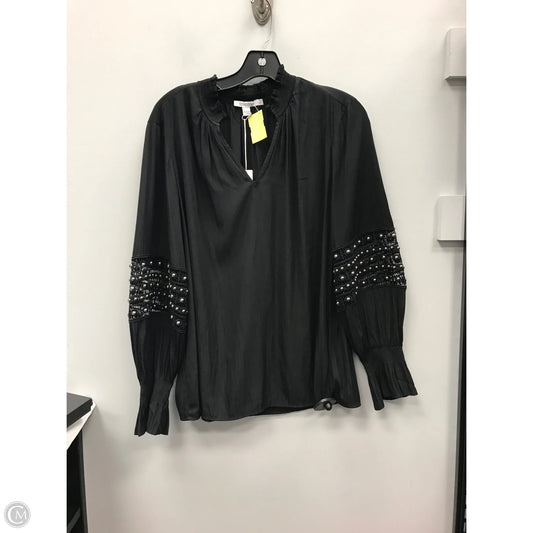 Top Long Sleeve By Chicos In Black, Size: L