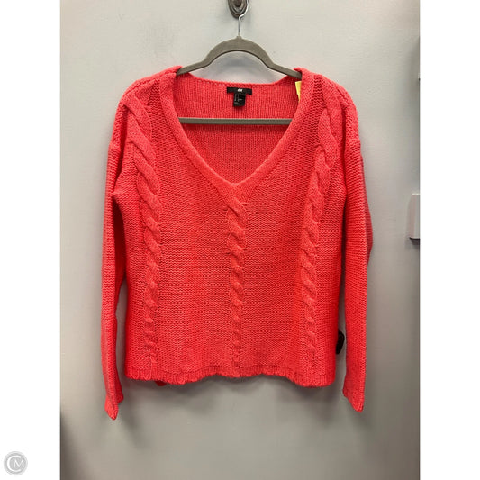 Sweater By H&m In Coral, Size: S